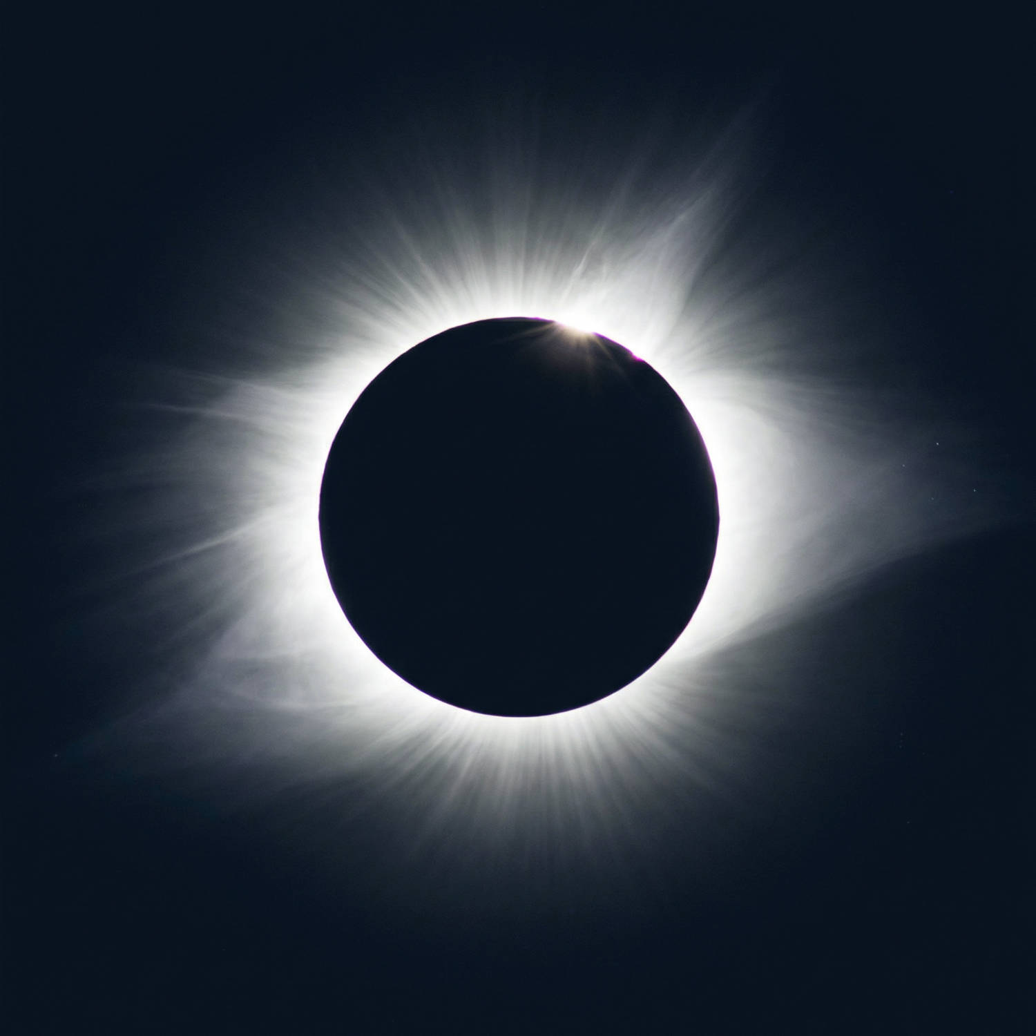 Sun corona during a solar eclipse