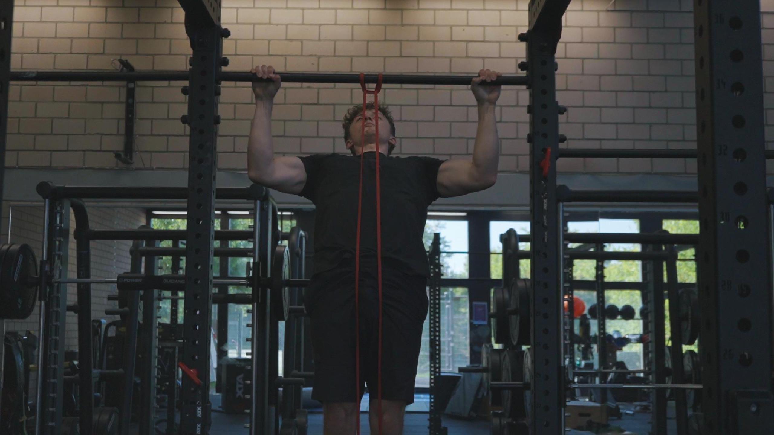 Assisted Wide Grip Pull Ups