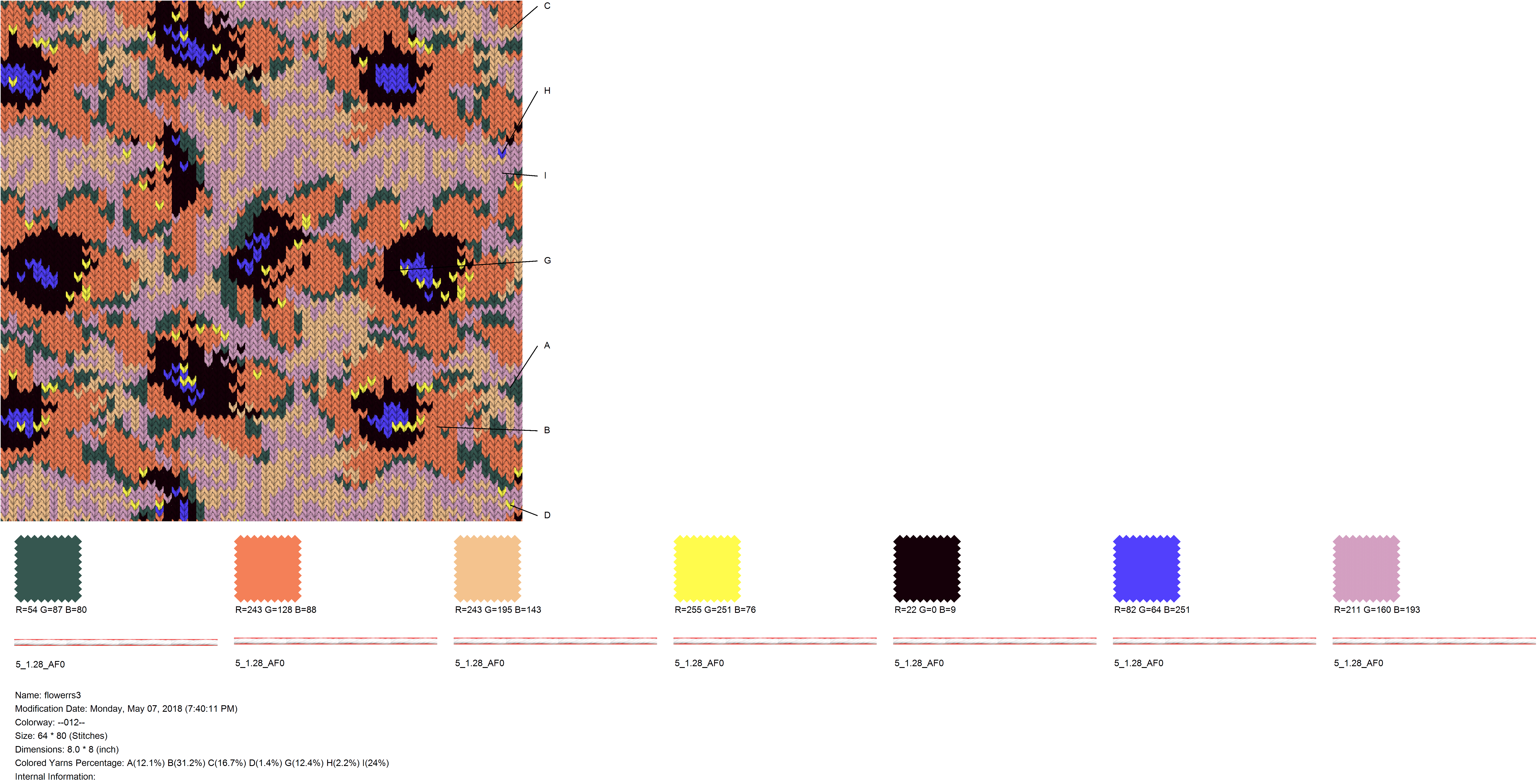 Digital Knit R&D: Kaledo Jacquard Design