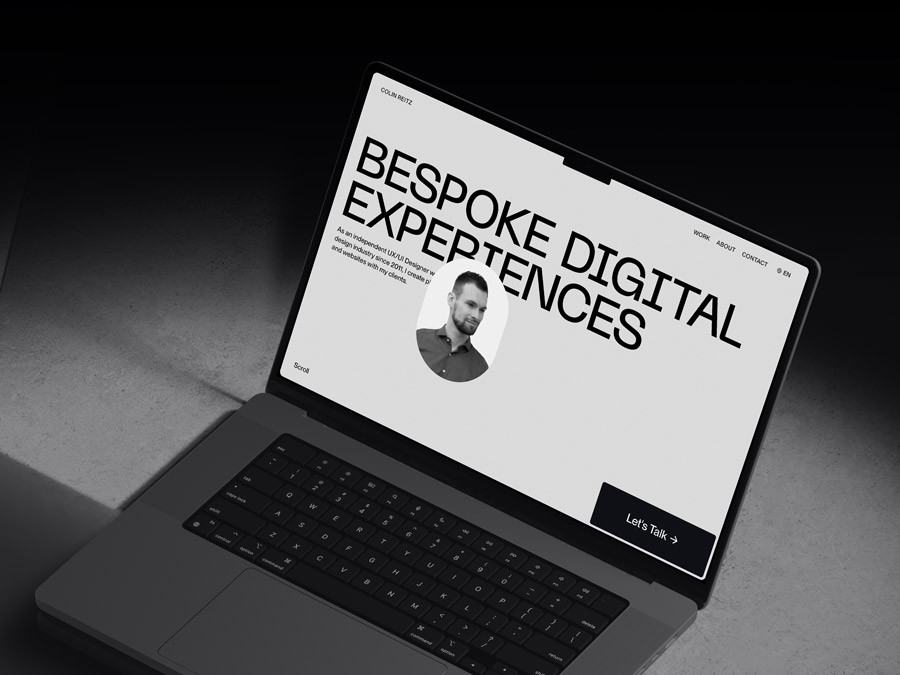 Cover image of Colin Reitz website and design portfolio.