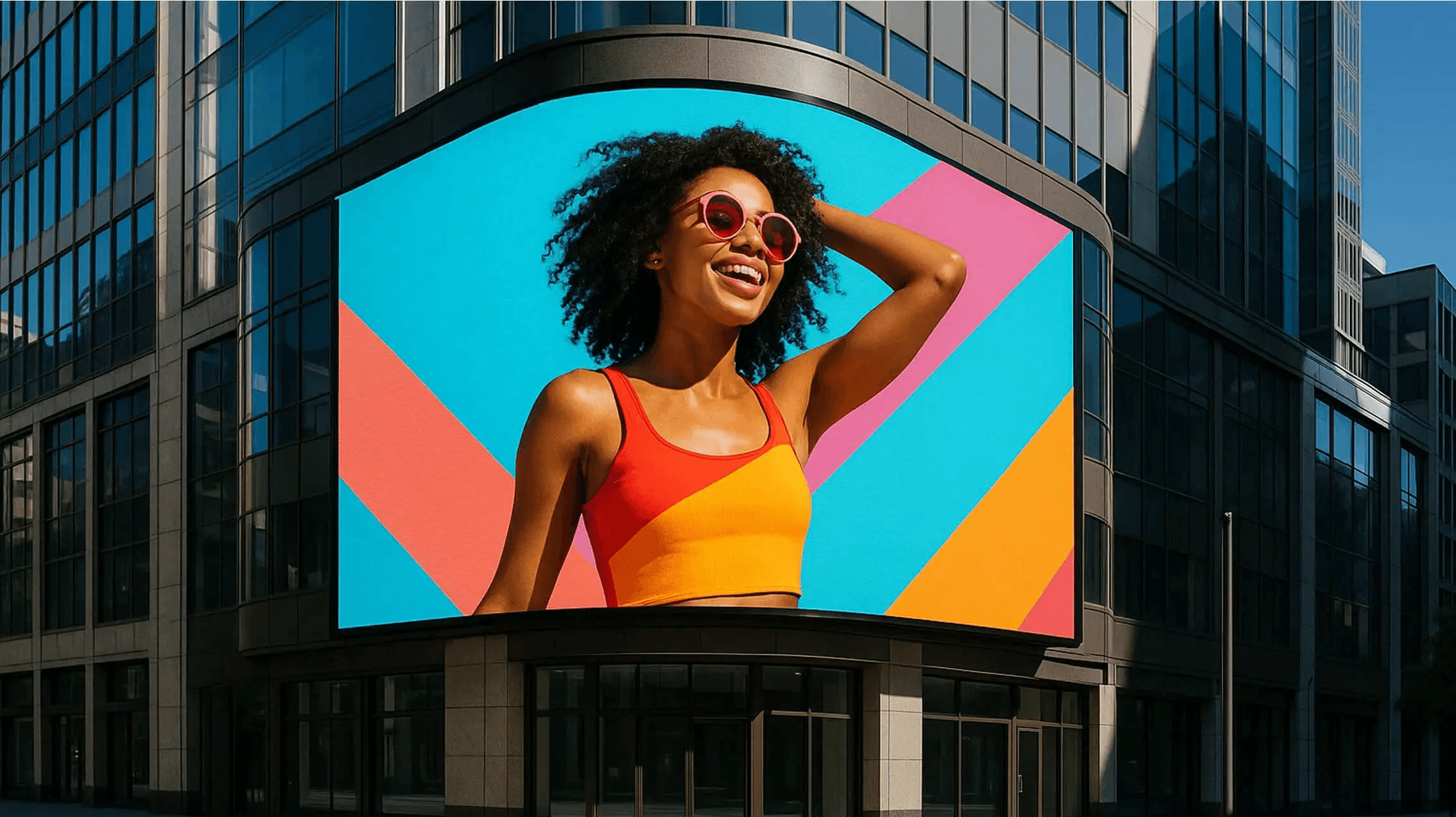 Everglow airport digital signage display guiding passengers through a modern terminal
