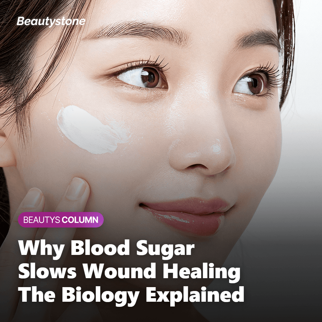 Illustration of how high blood sugar affects wound healing at the cellular level