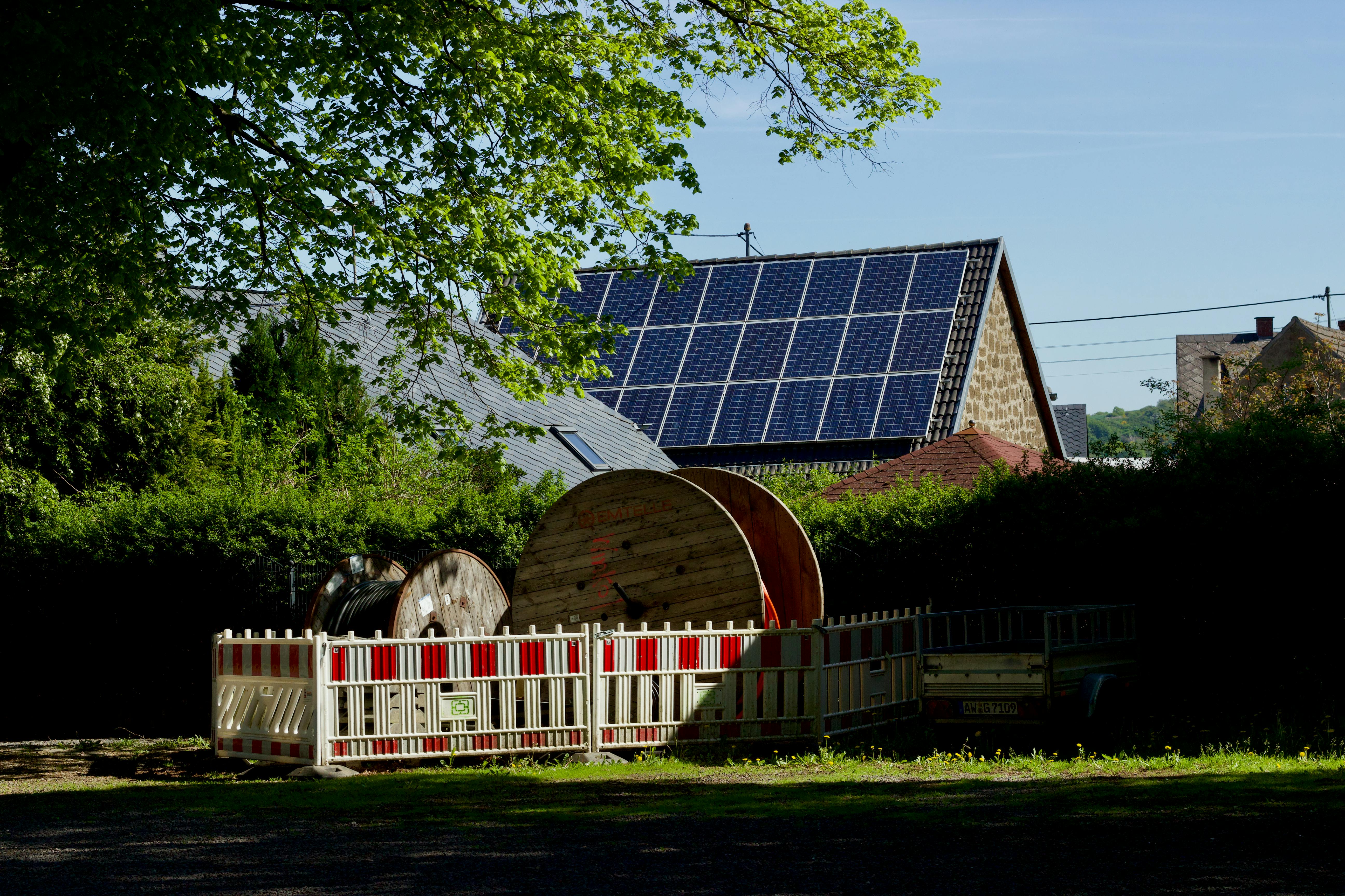 Hus med solceller