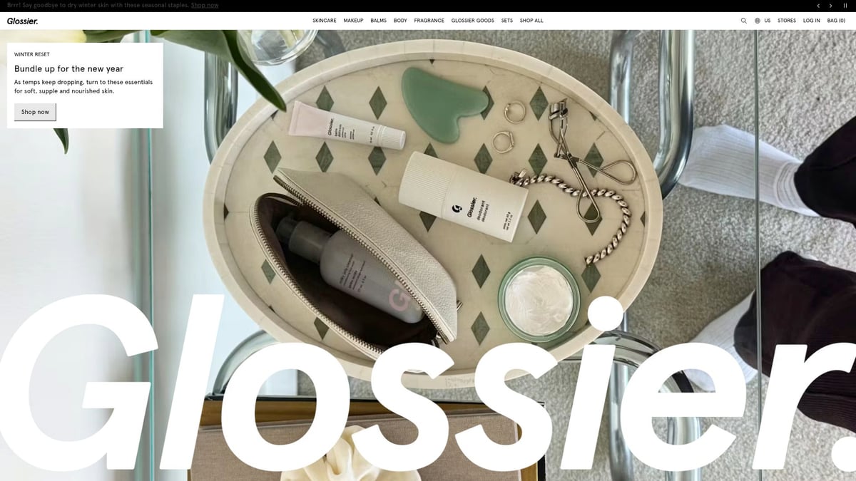 12 Inspiring Ecom Websites to Watch in 2026 - Glossier