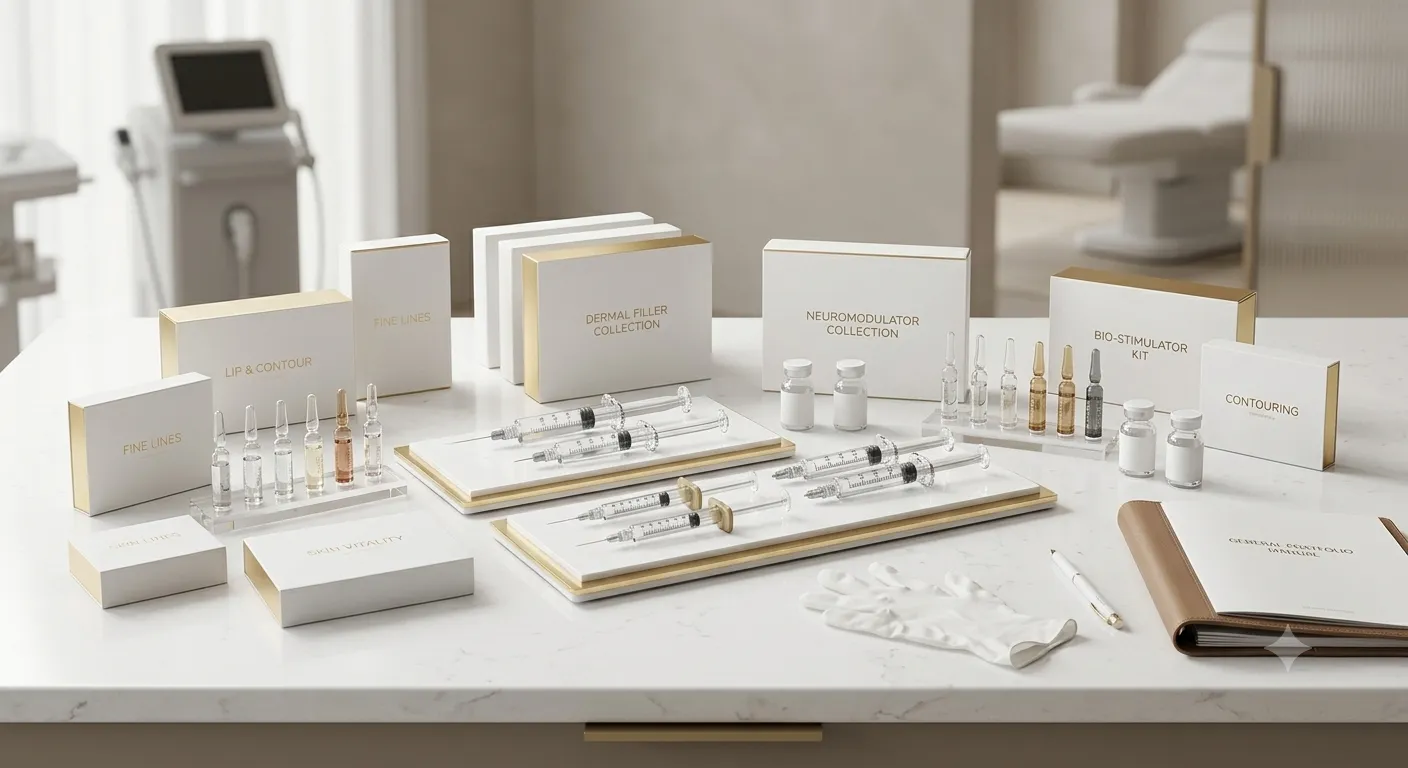 Injectable aesthetic product portfolio for clinics and brands