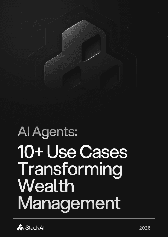 AI Agents Helping Wealth Managers Work Smarter – StackAI whitepaper cover