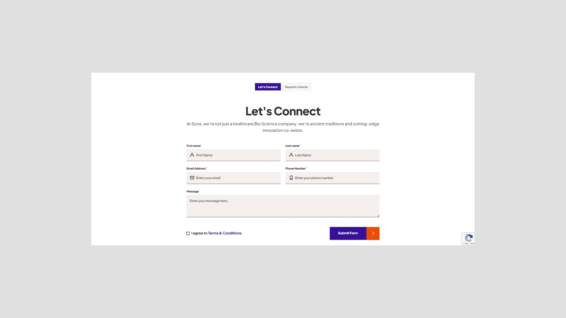 A mockup of screenshot from website