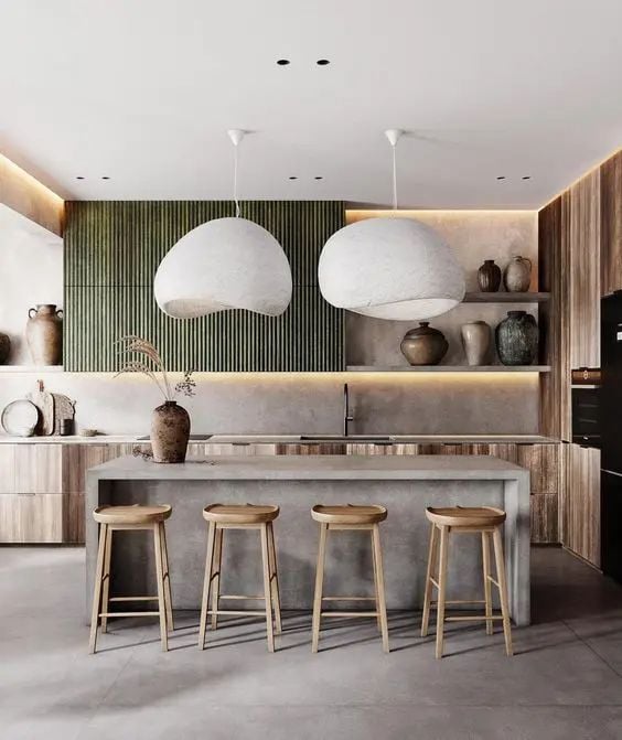 Open plan kitchen, dining and living in a Queenslander: second image