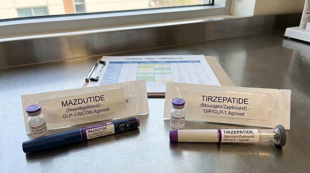 Mazdutide vs tirzepatide