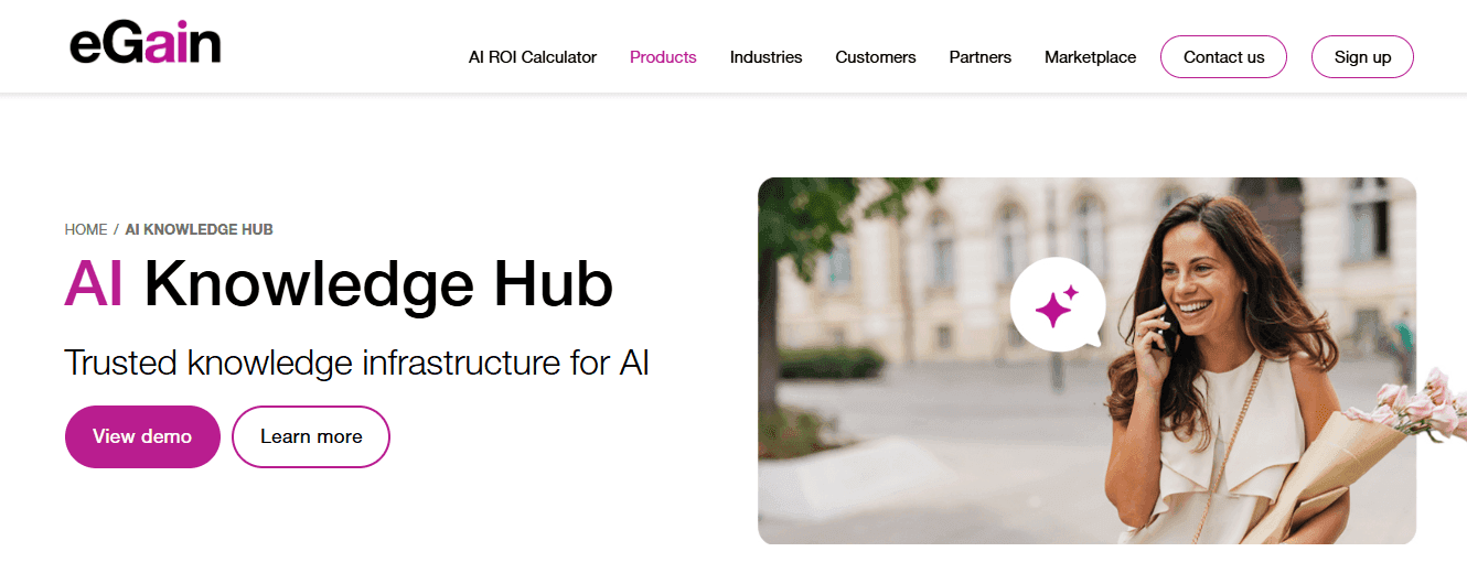 eGain AI Knowledge Hub