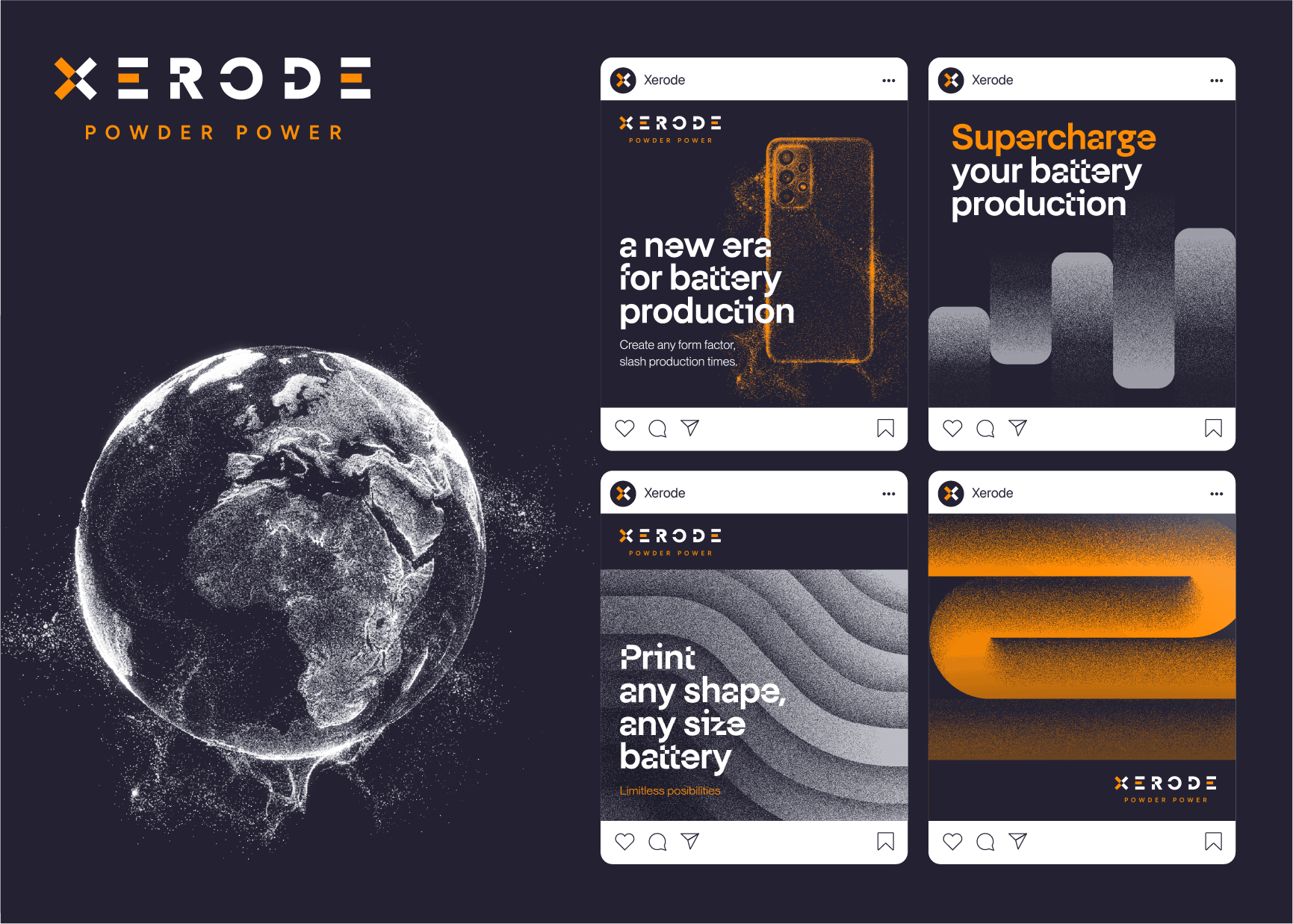 Xerode branding - Social media templates