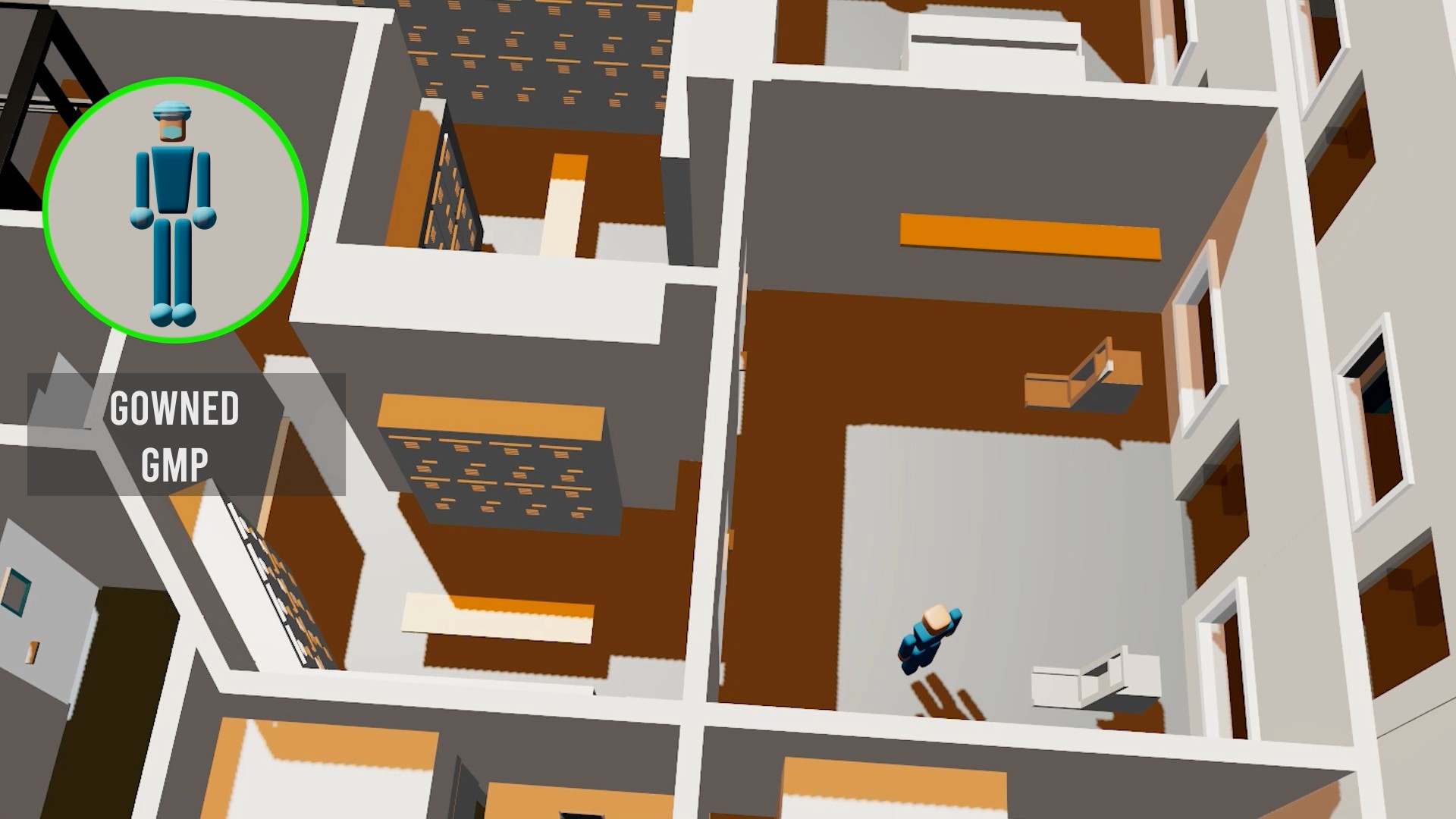 3D Illustraton of renewable microgrid center