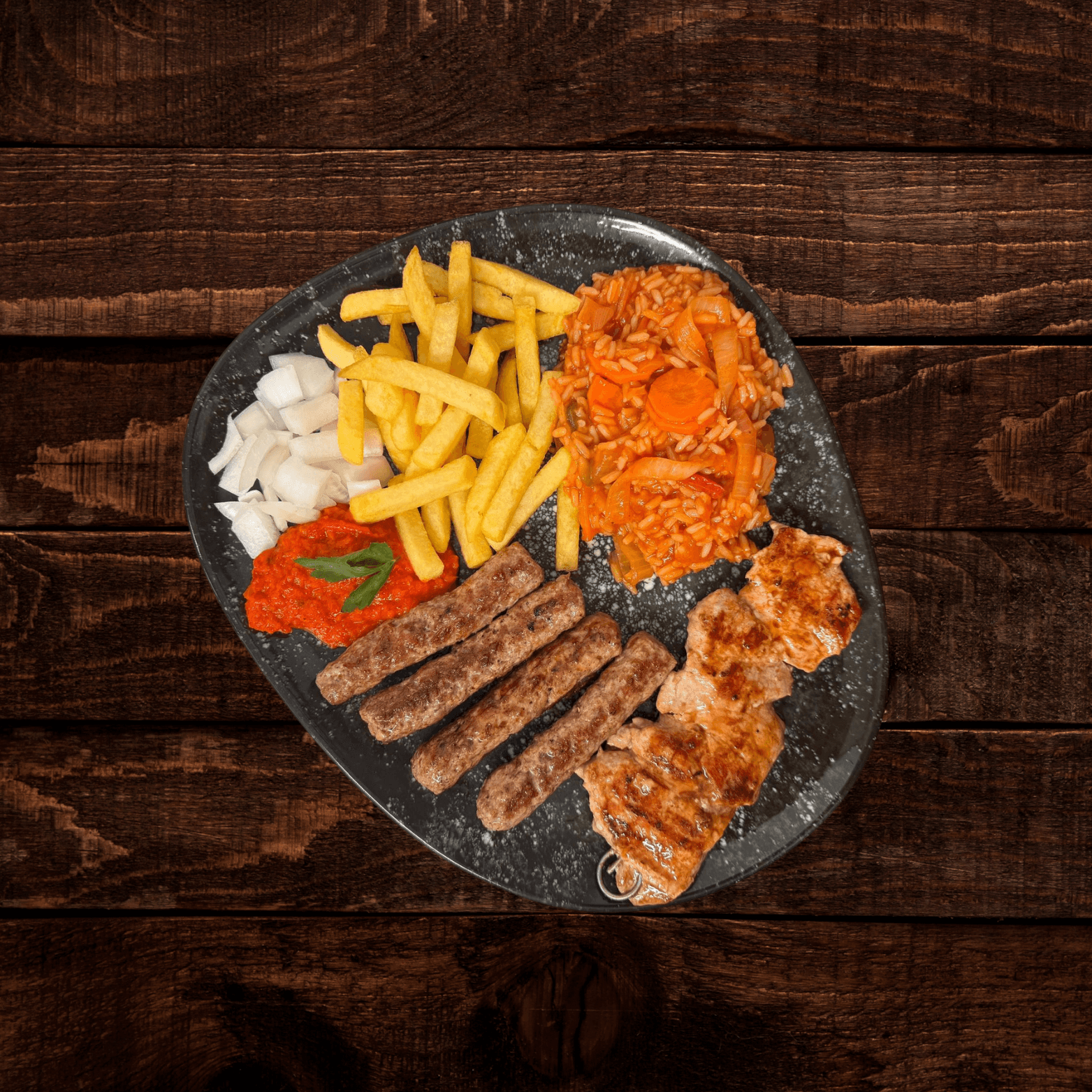 Schweinespieß und Cevapcici Merscheider Schützenhaus