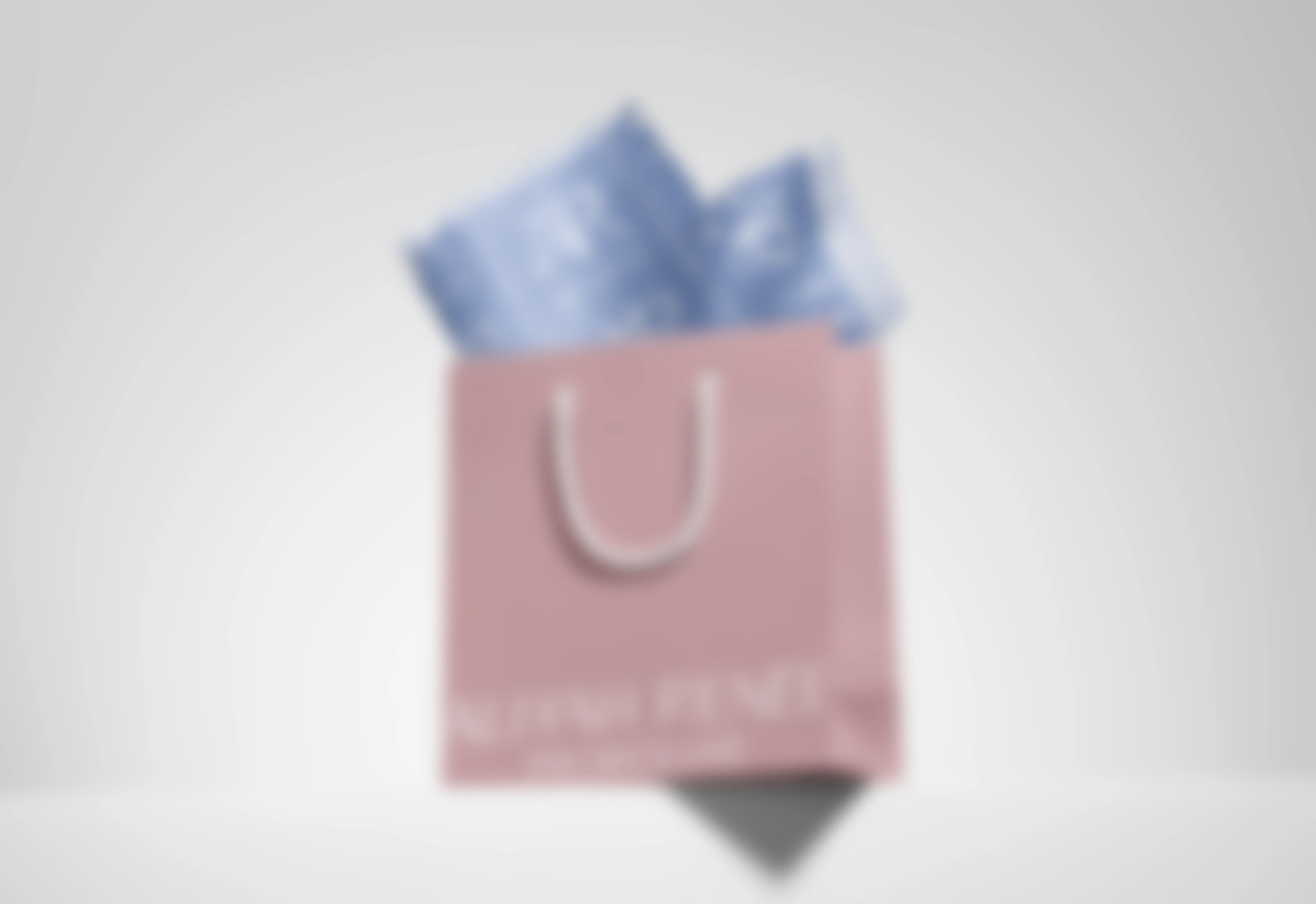 Shopping bag blurred