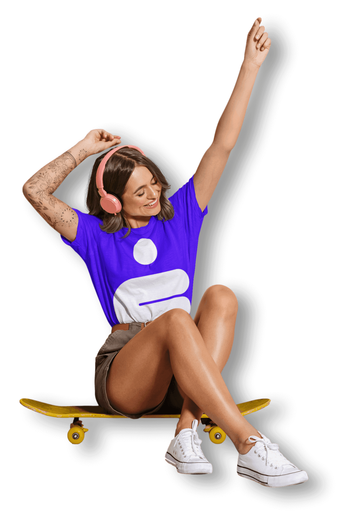 FreeMii member on a skateboard