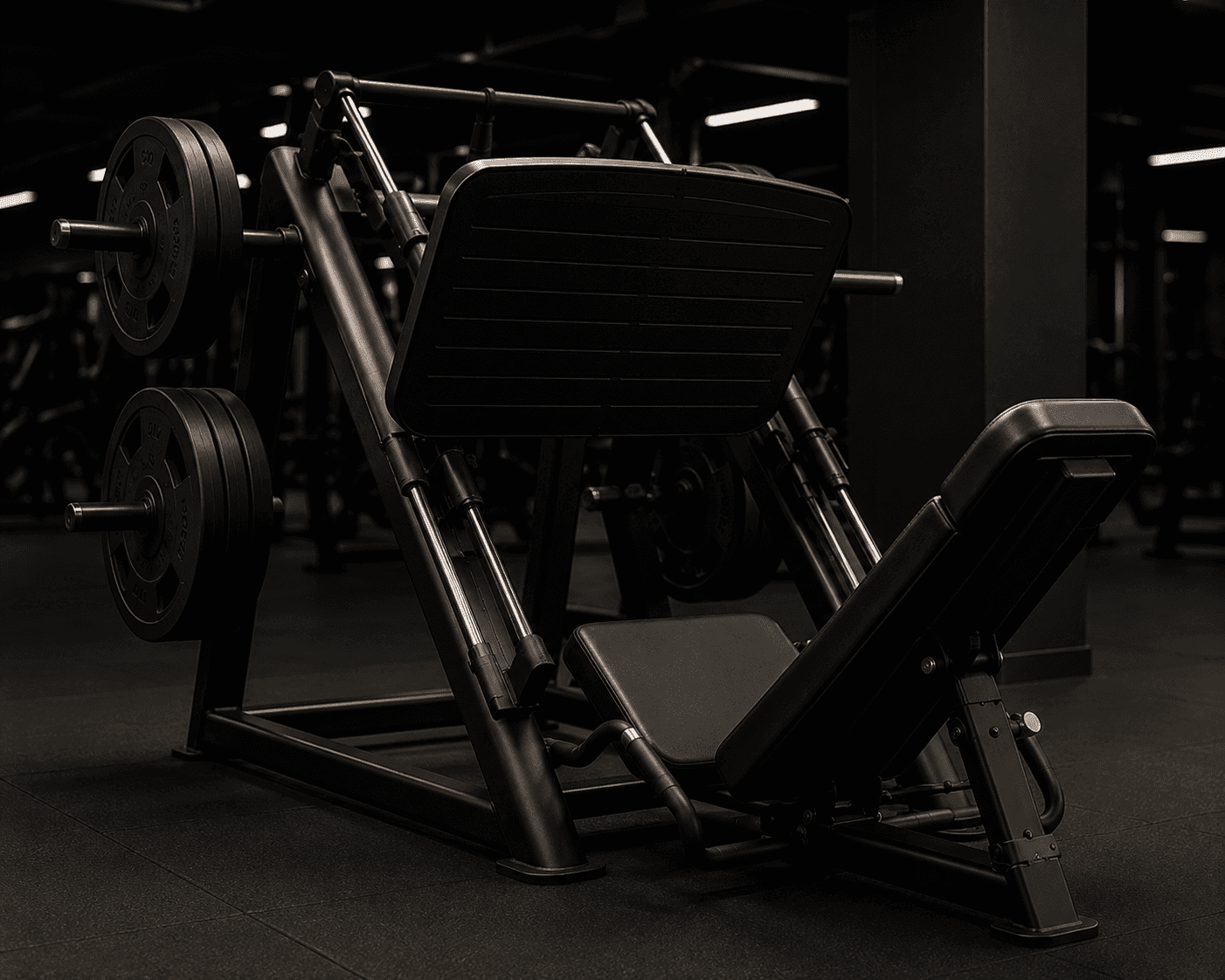 Brunette woman in a gym