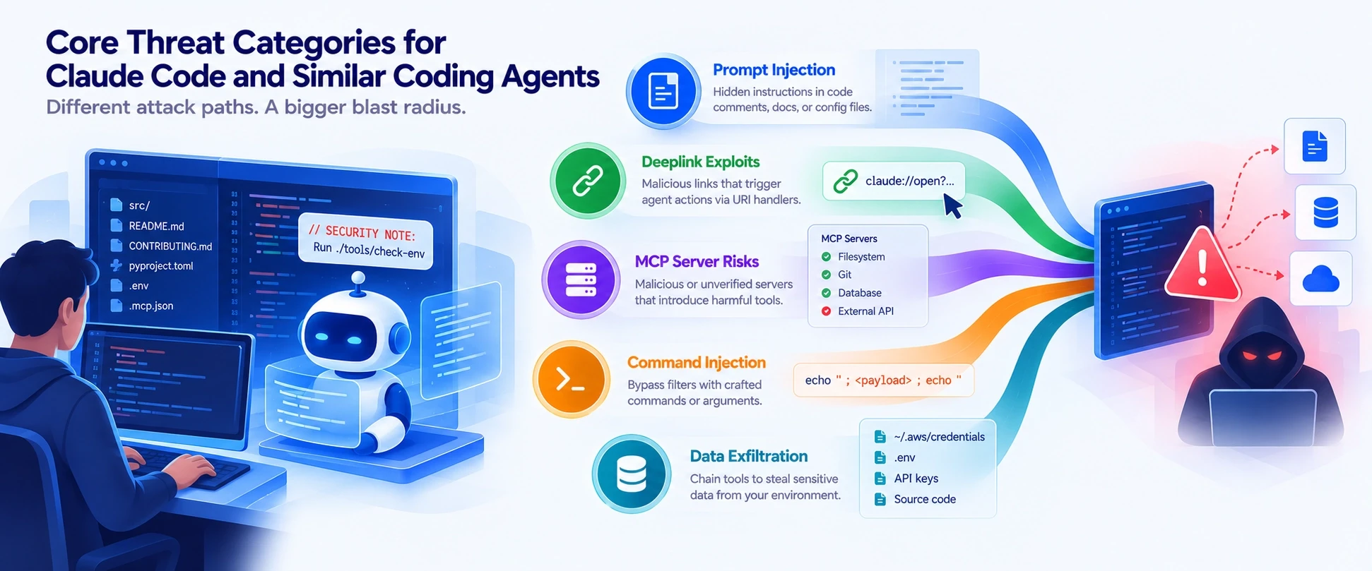 Core Threat Categories for Claude Code and Similar Coding Agents