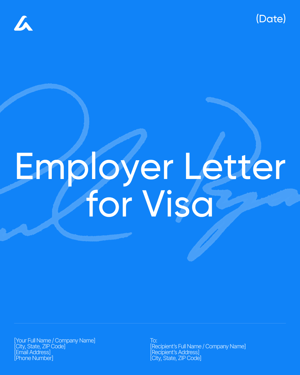 Employer Letter for Visa