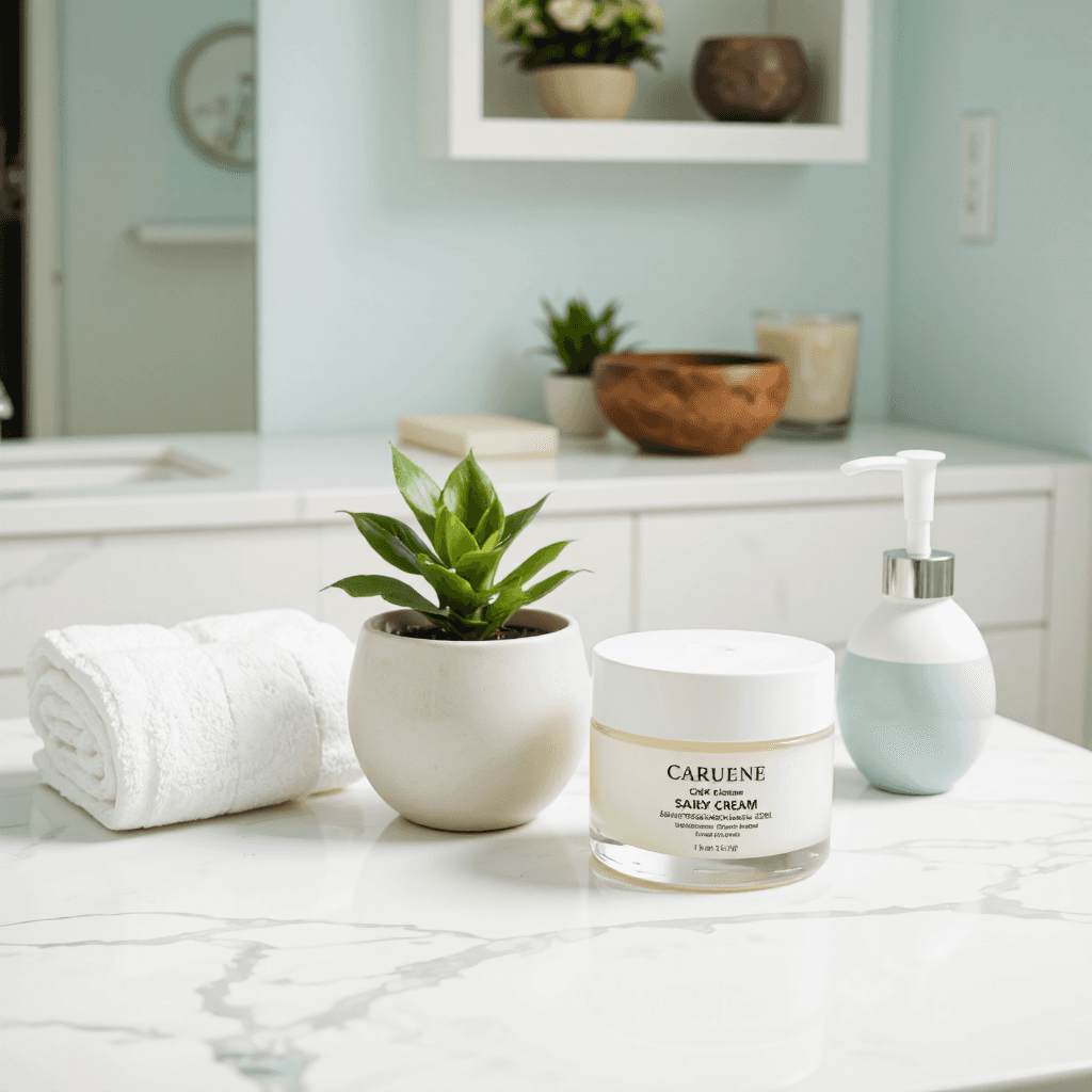 product photography of skin cream