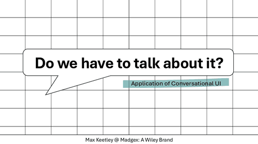 Slide title screenshot: Do we have to talk about it