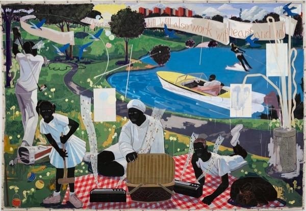 Kerry James Marshall, Past Times, 1997. © KERRY JAMES MARSHALL, COURTESY THE ARTIST AND JACK SHAINMAN GALLERY, NEW YORK.