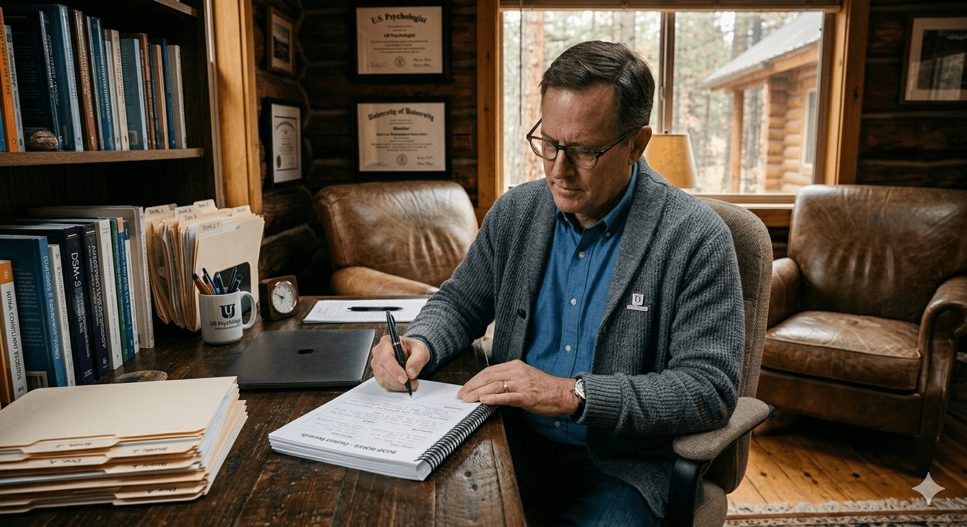 Clinician Working on SOAP Notes