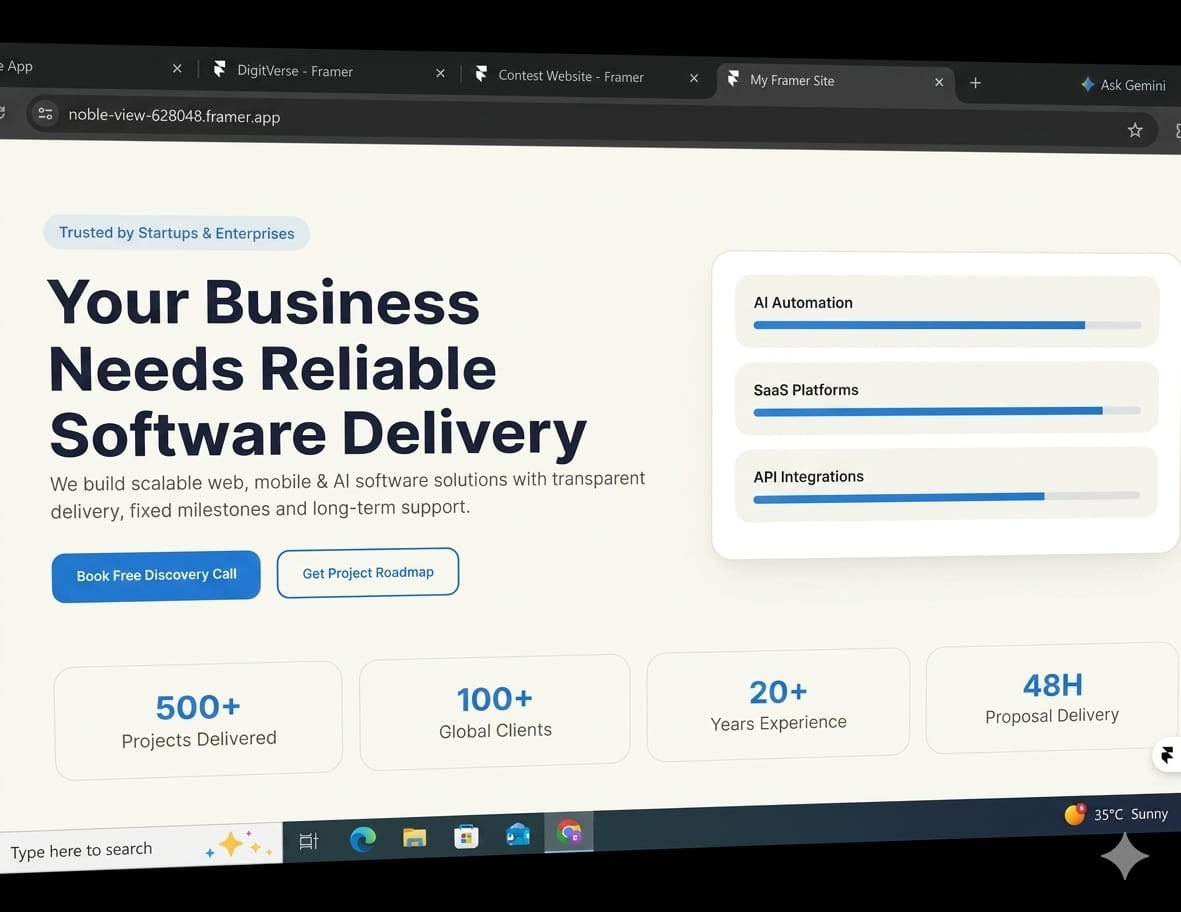 Software Agency Landing Page