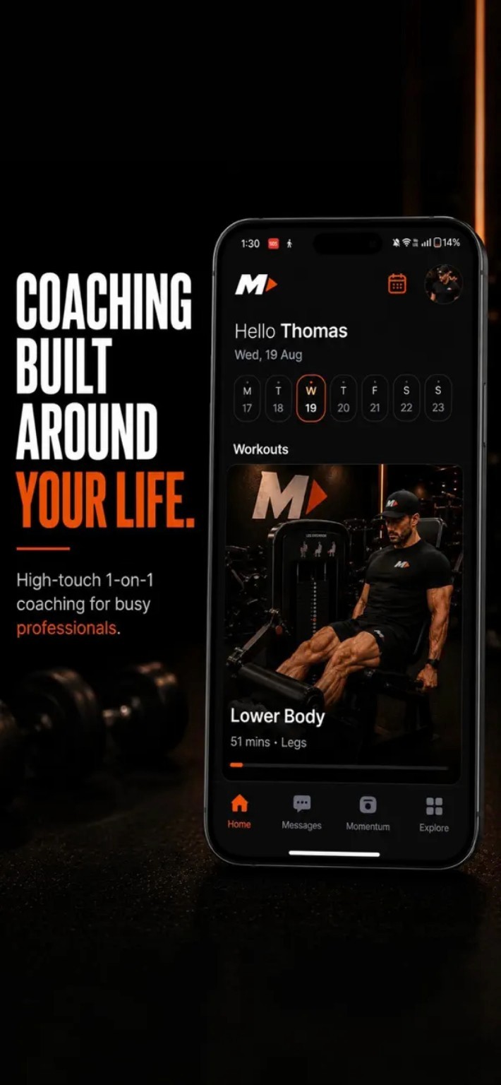 Minute Momentum app — Coaching Built Around Your Life