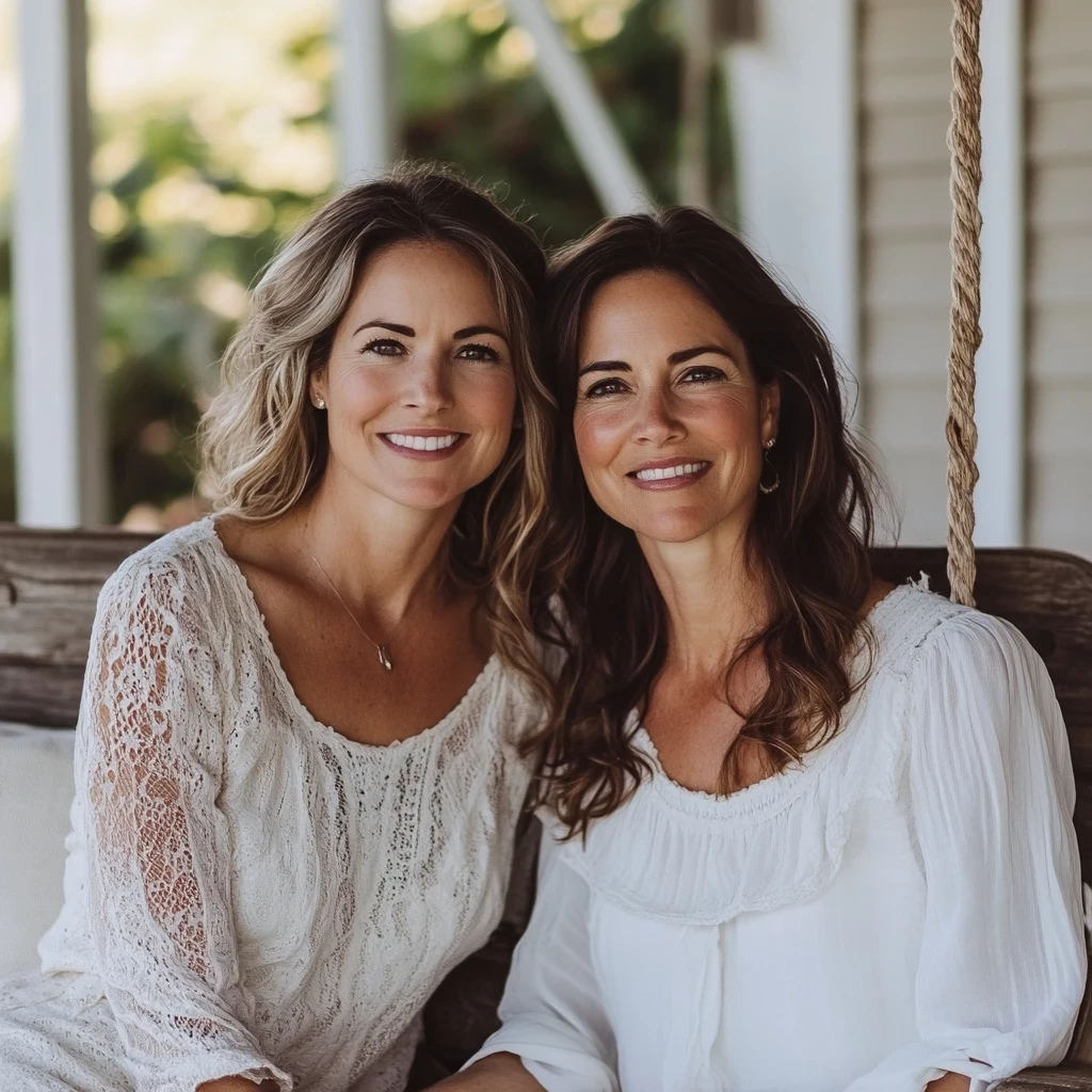 Sisters sharing stories