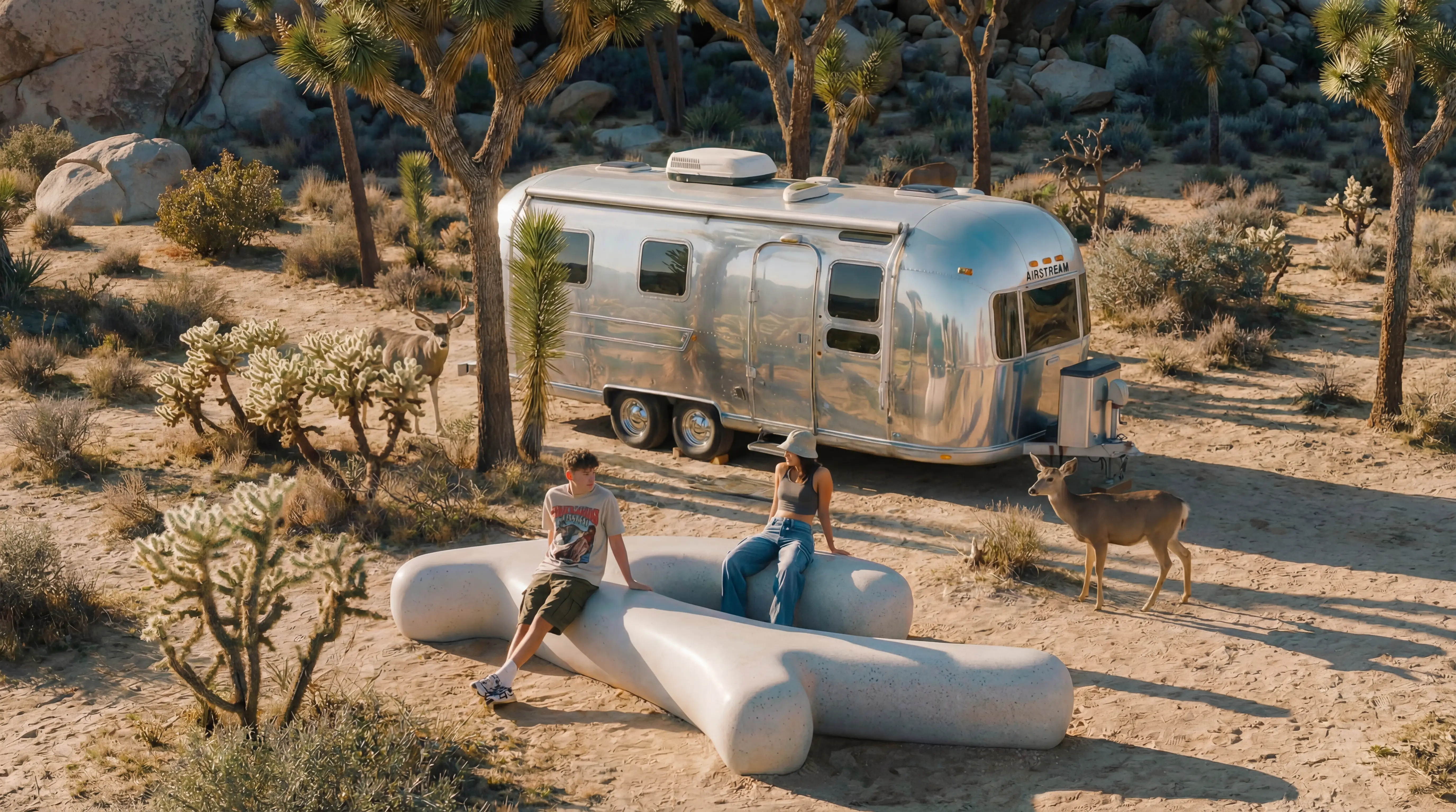 Minimal beige canvas tote bag with sturdy handles and a small leather tag on a light gray studio background.