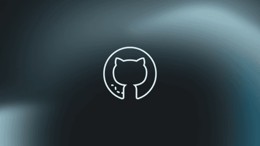 A GitHub logo on a pale background
