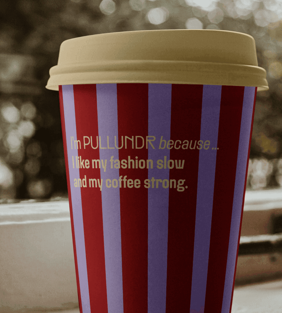 tase kaffe mockup von pullundr mit spruch