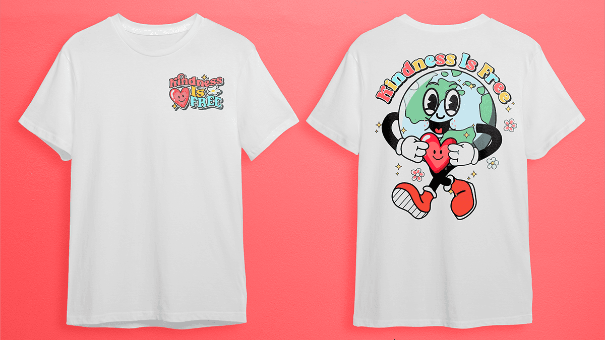 Kindness Is Free T-shirt & Logo Design โ image 1
