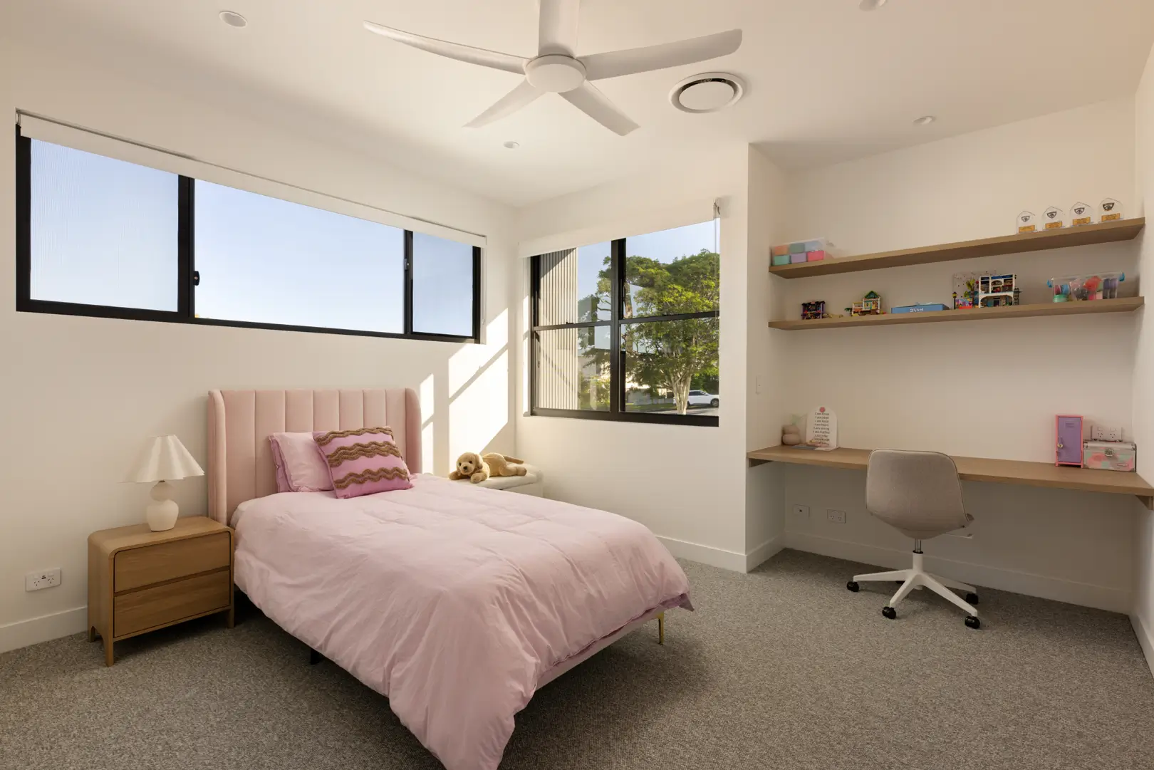 Front facade of Jacaranda House in. Brisbane