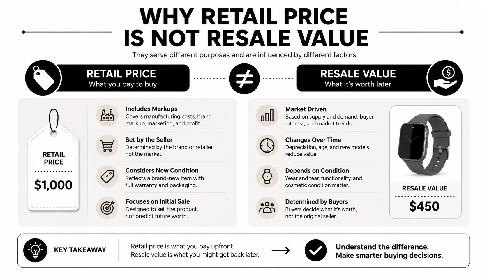 Why Retail Price Is Not Resale Value