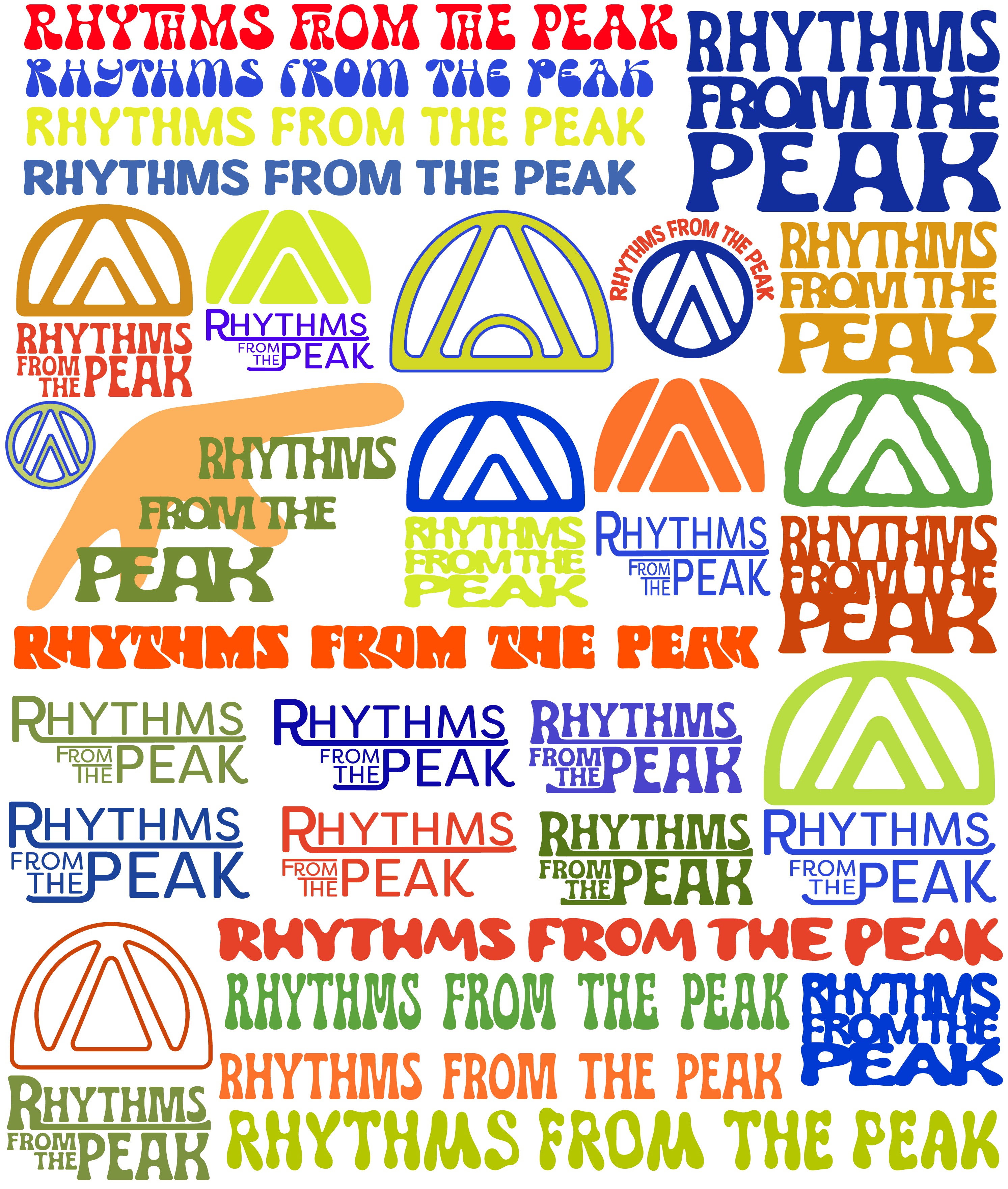 Digital drafts, testing flots, logos, and colors