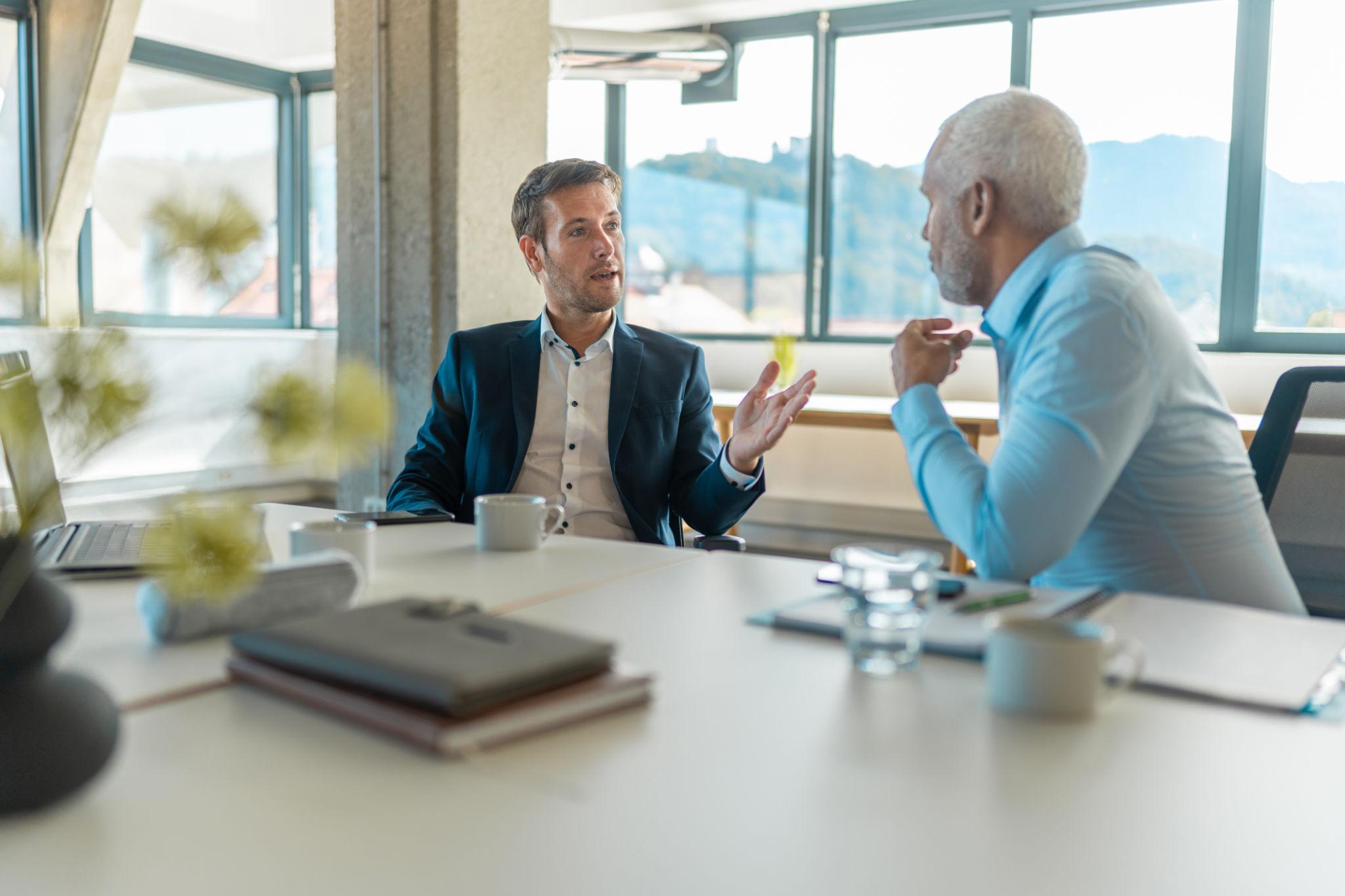 B2B meeting with decision-maker client