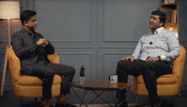 Snap from an interview video we created for a client. 