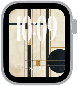 roman salon Apple Watch face preview 5 featuring abstract and modern.