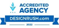 DesignRush Accredited Agency 2023 badge