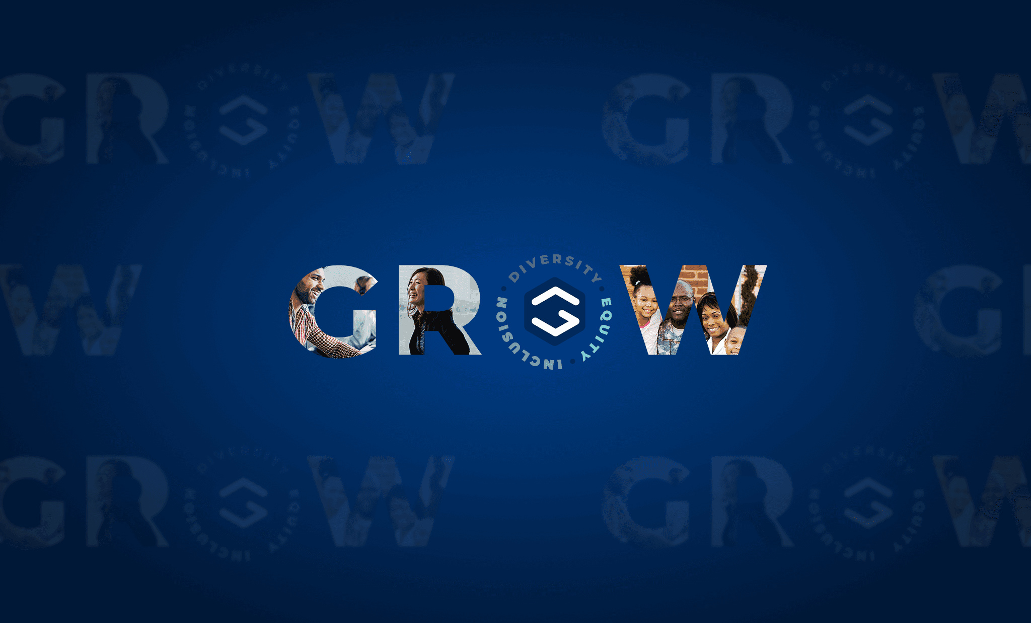 Gateway GROW graphic with images inside of the letters