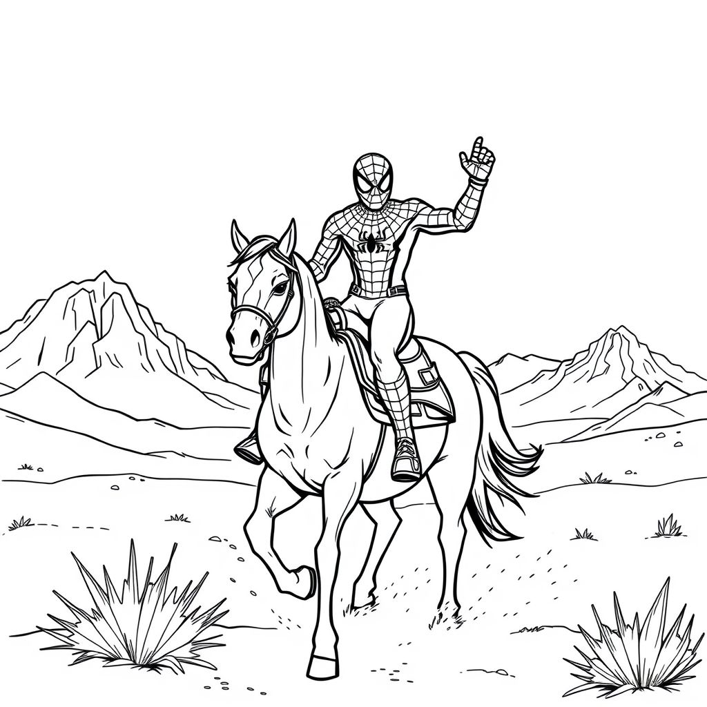 Spiderman coloring page