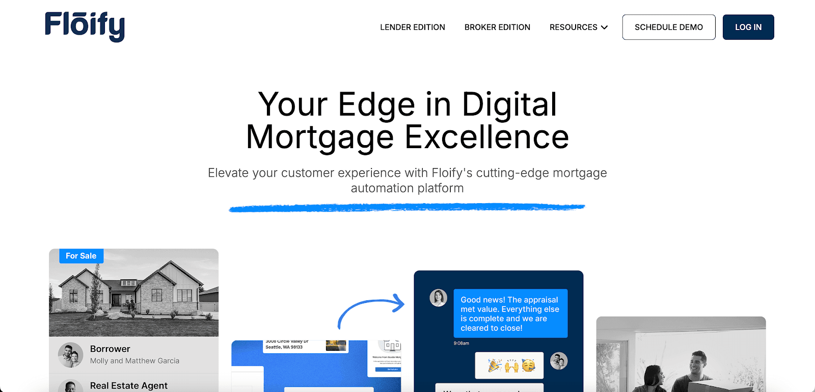 Floify website homepage