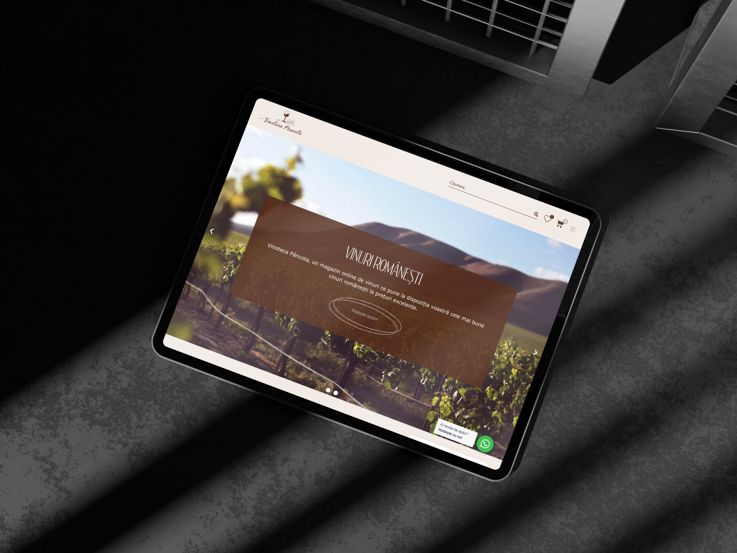 Mockup E-commerce Winery