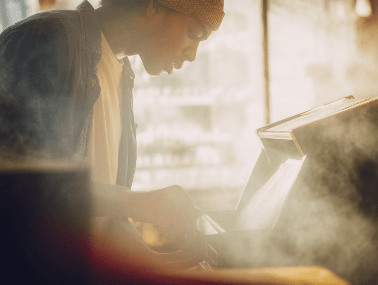White powder or liquid splash creating dynamic motion against dark background