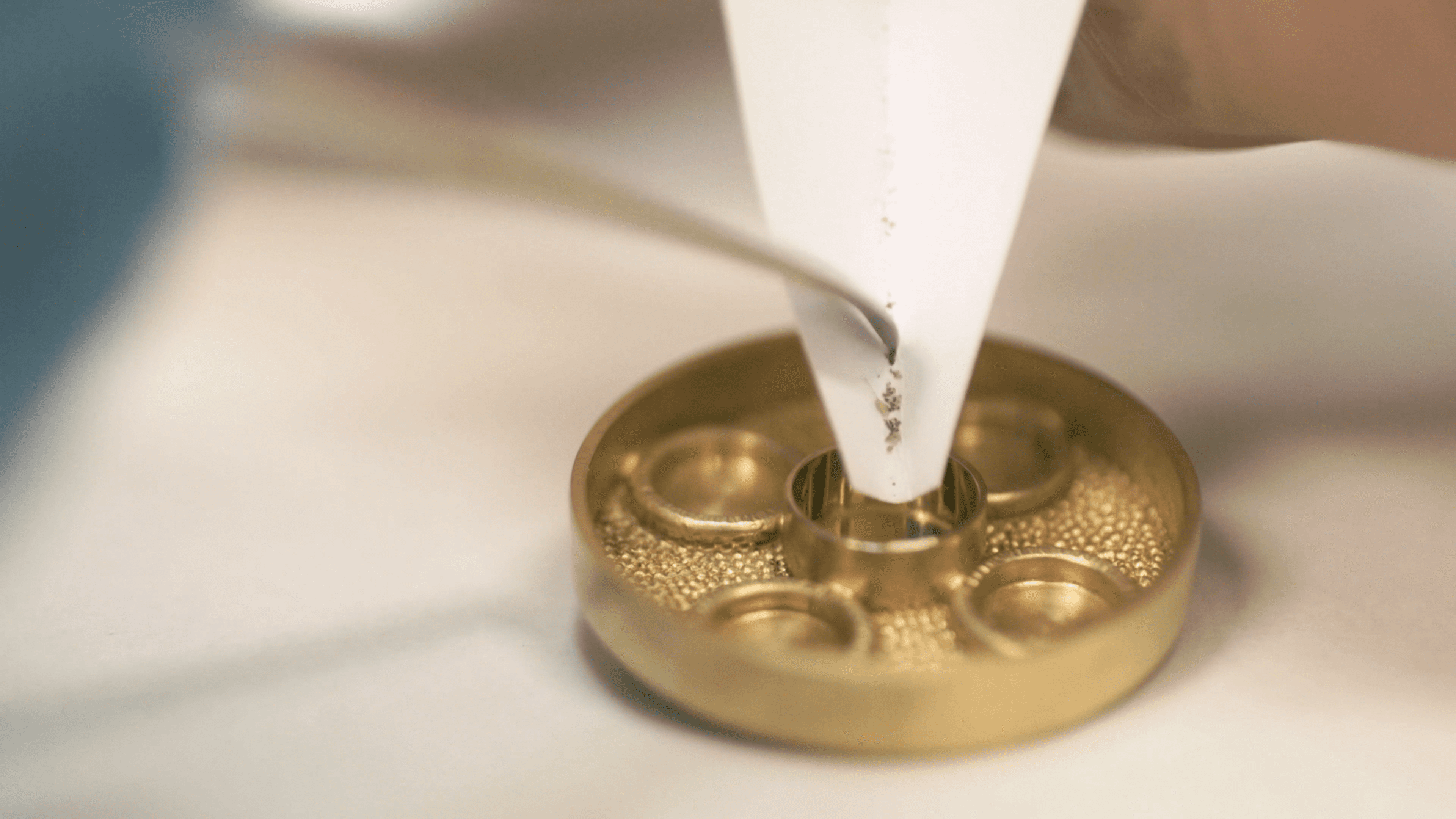 Still from creation film for Cross of the Cosmos