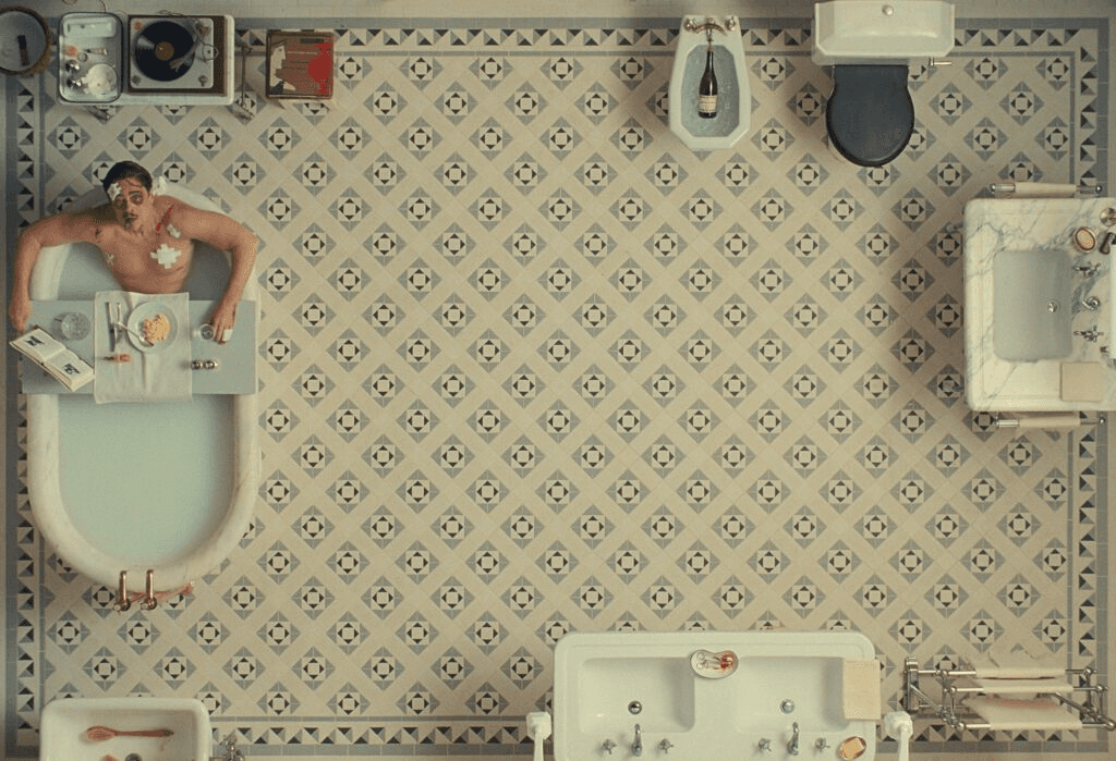 Wes-anderson-the-phoenician-scheme-bathroom-scene-top-down-benicio-del-toro-ayon-vfx-pipeline