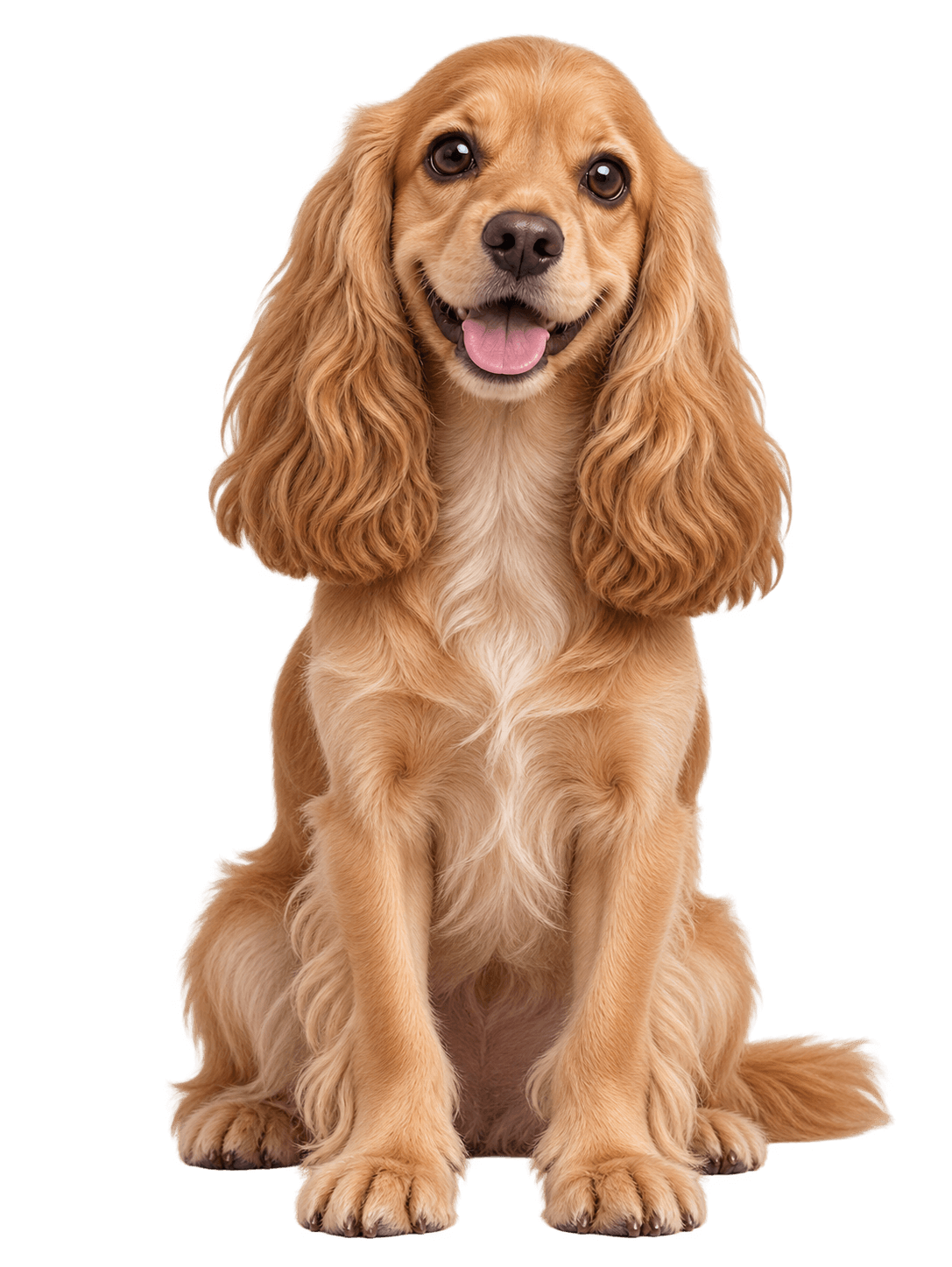 Cocker spaniel, chien de taille M