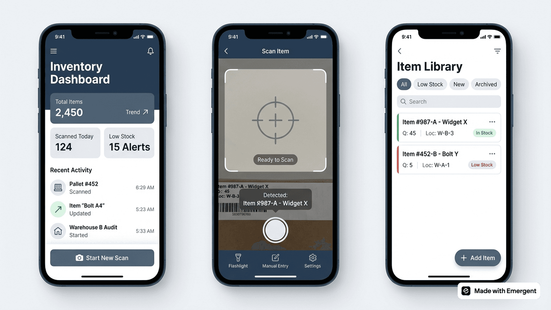 Inventory Scanner App Made With Emergent