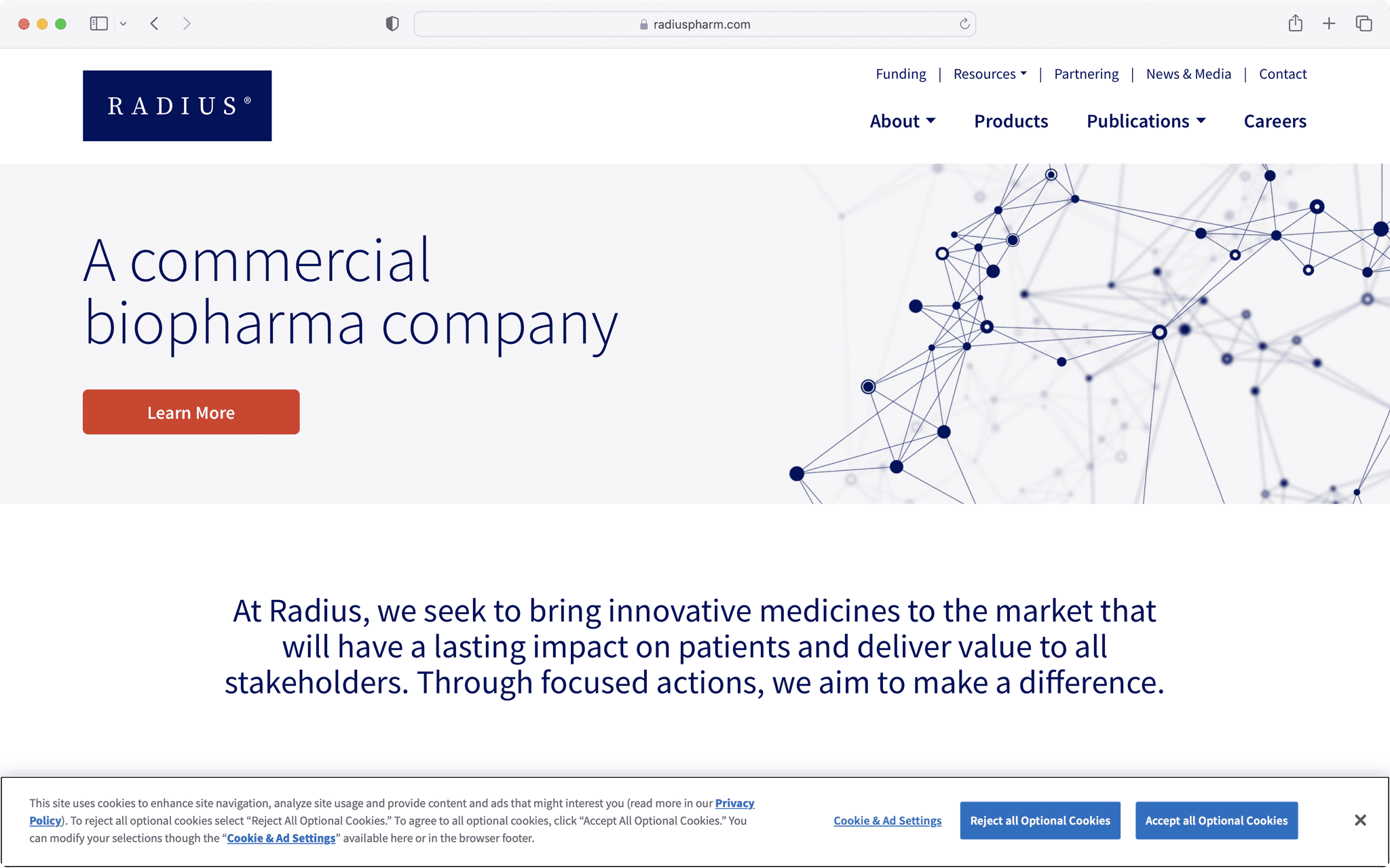 Radius Health Homepage